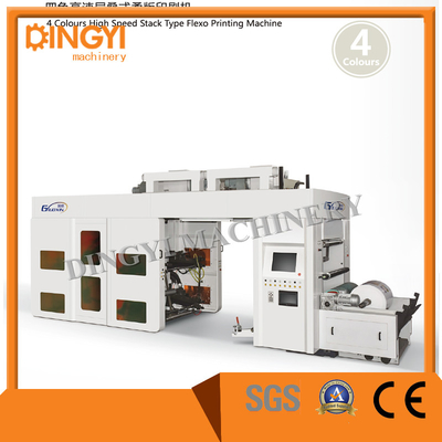 Four Colors High Speed Stack Type Flexo Priting Machine